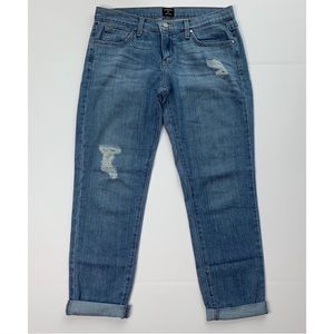 Just Black Distressed Boyfriend Jeans